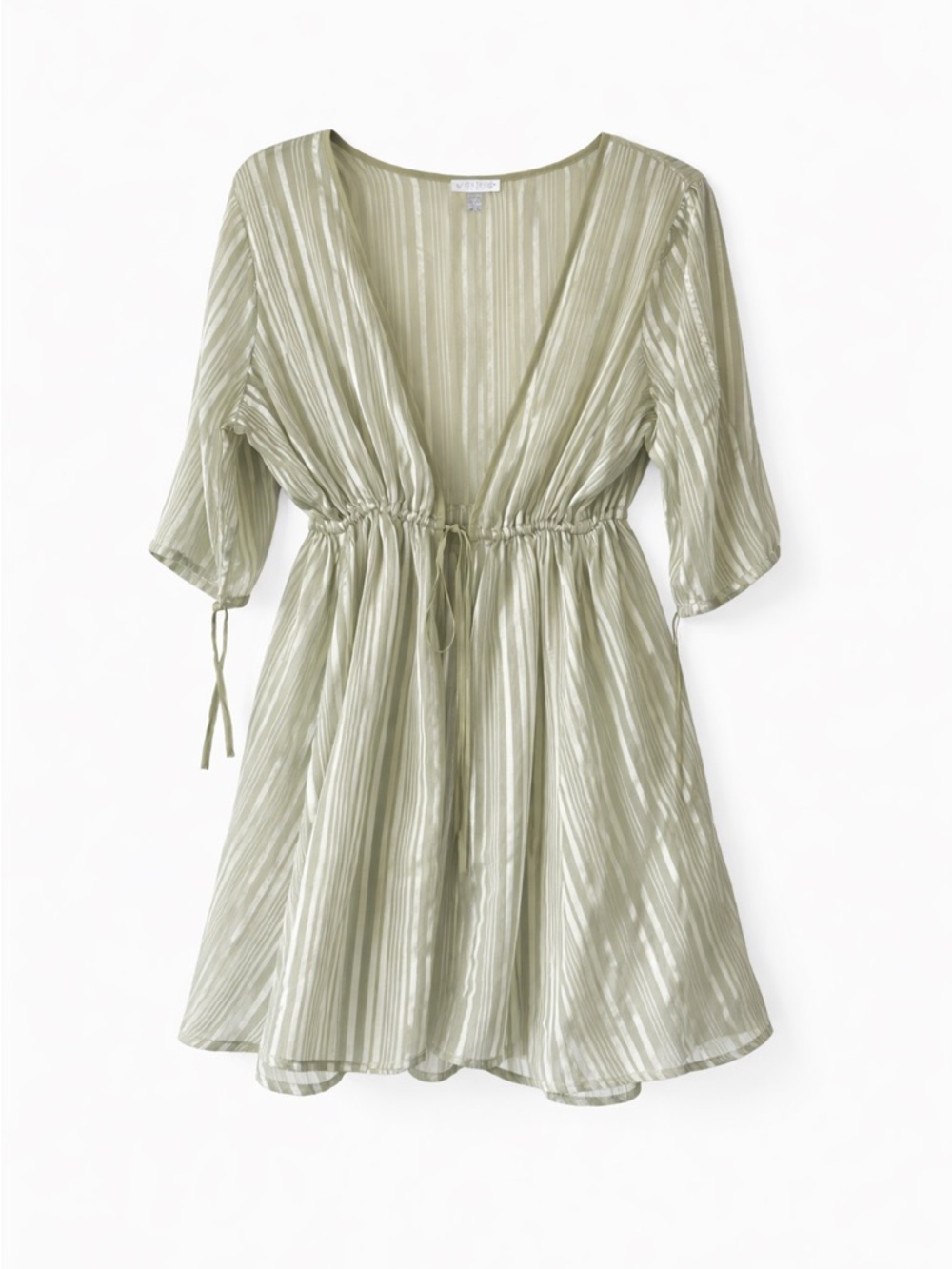 Venus | S/M | Lightweight Olive Green Swim Cover-Up Dress